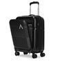 ARISTOCRAT Small Cabin Suitcase (55 cm) 8 Wheels - Orbit Hard Side Laptop Compartment Trolley Bag With Combination Lock - Grey